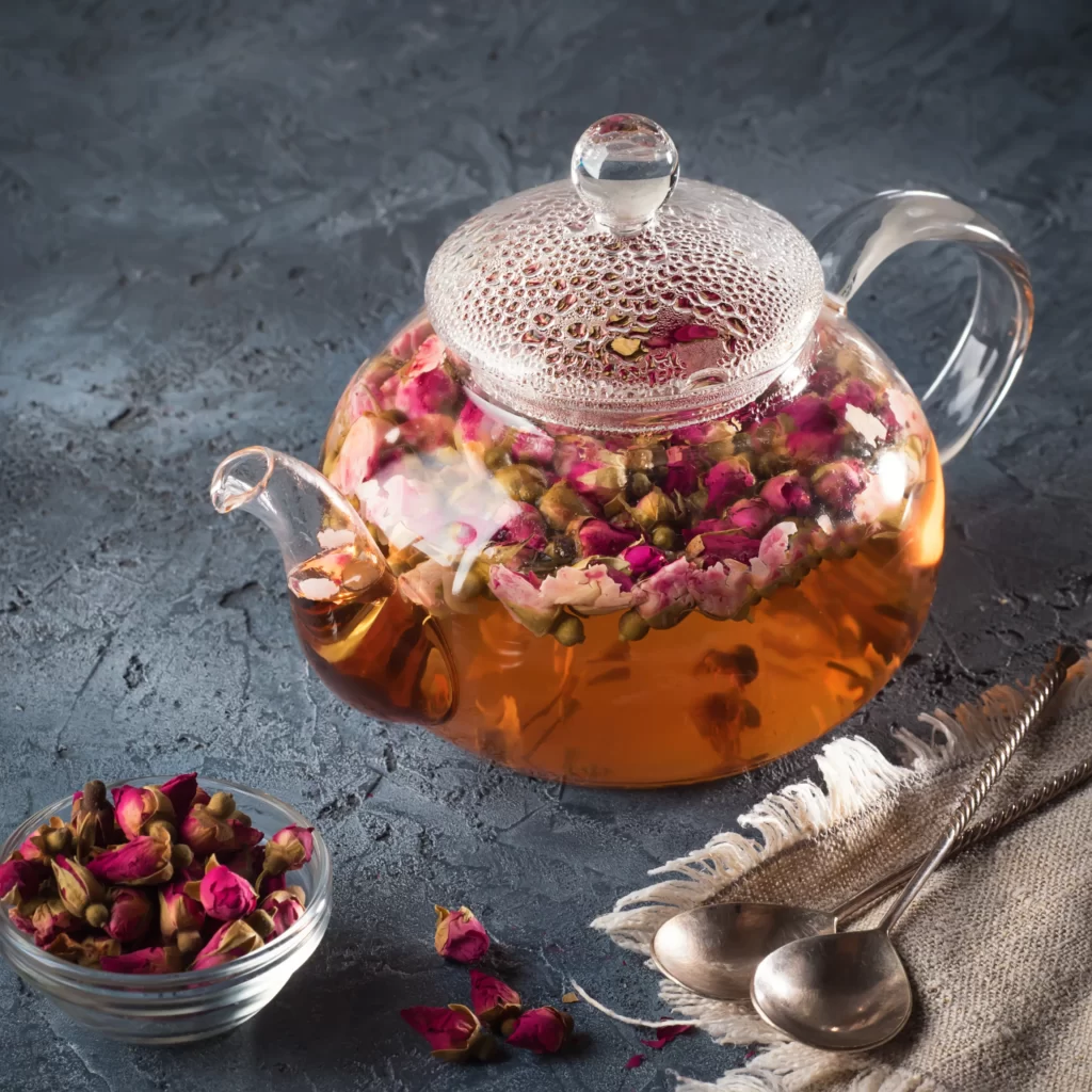 شاي زهور الخوخ