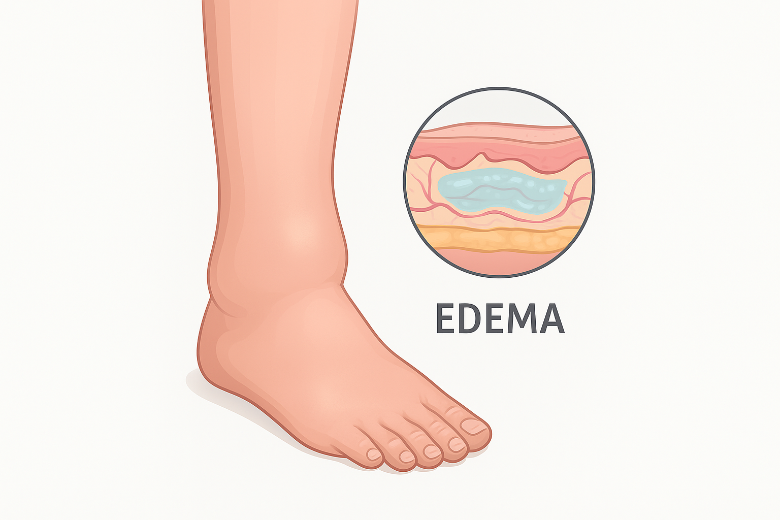 احتباس السوائل في الجسم(الوذمة): الأسباب والعلاج