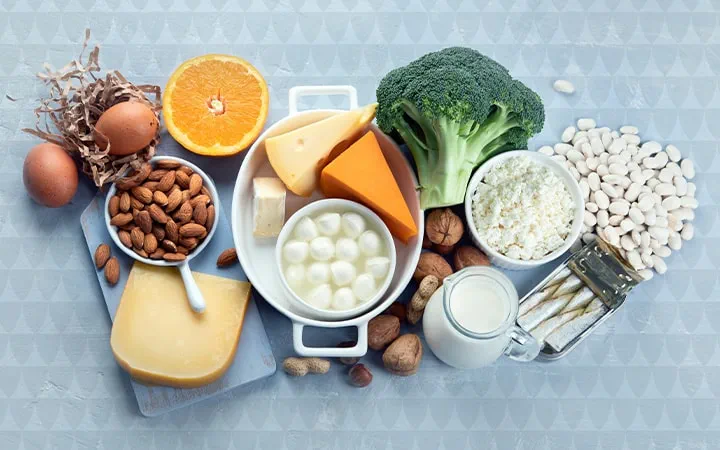 مصادر الكالسيوم الغذائية